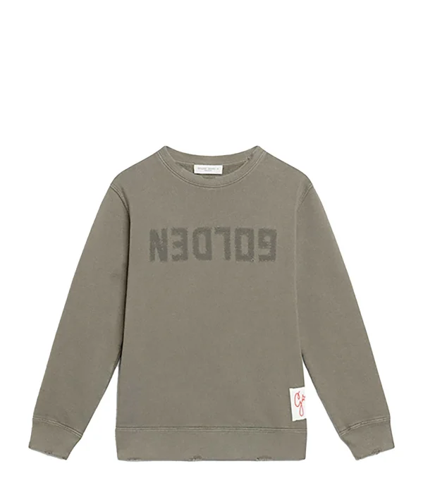 Golden Goose Sweatshirt Golden Enfant Coton Olive Protections acheteurs 1