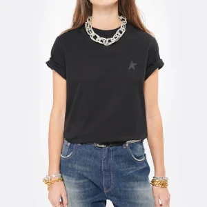 Golden Goose Tee-shirt Étoile Coton Noir styles dernier cri 11