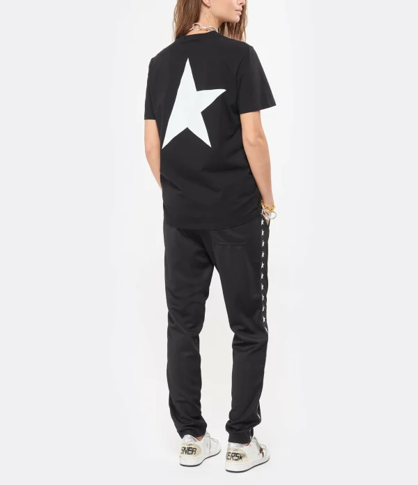 Golden Goose Tee-shirt Big Star Coton Noir Blanc Achat 6