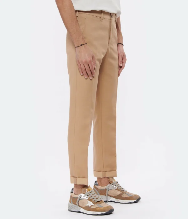 Golden Goose Pantalon Chino Golden Homme Coton Beige mode pas cher 5