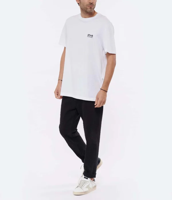 ultratendance Golden Goose Tee-shirt Big Star Homme Coton Blanc 6