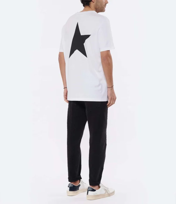 ultratendance Golden Goose Tee-shirt Big Star Homme Coton Blanc 7