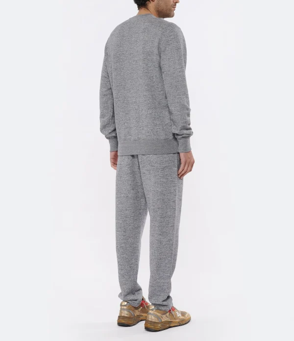 Golden Goose Sweatshirt Homme Archibald Étoile Coton Gris site soldes 6