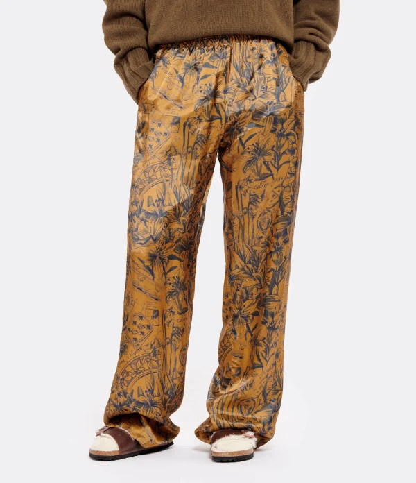 achat pas cher Golden Goose Pantalon Journey Marron Bleu 6