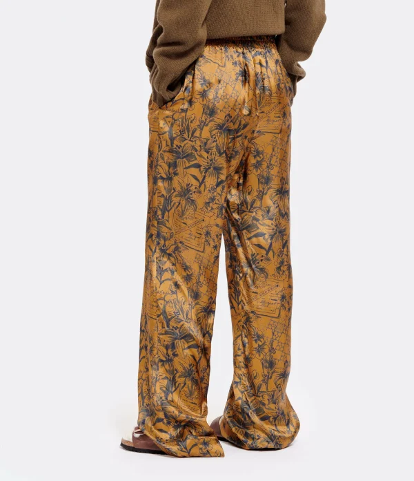 achat pas cher Golden Goose Pantalon Journey Marron Bleu 7