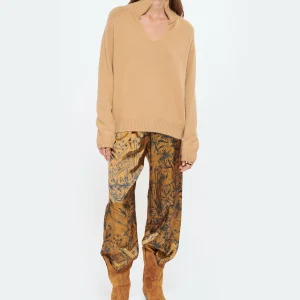 achat pas cher Golden Goose Pantalon Journey Marron Bleu 25