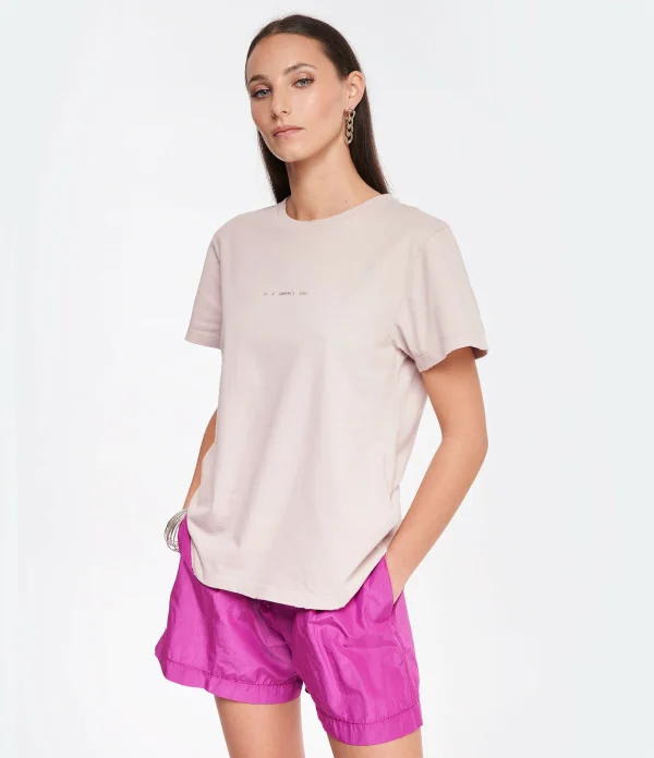 Golden Goose Tee-shirt Journey Coton Rose Shadow offre spéciale 4