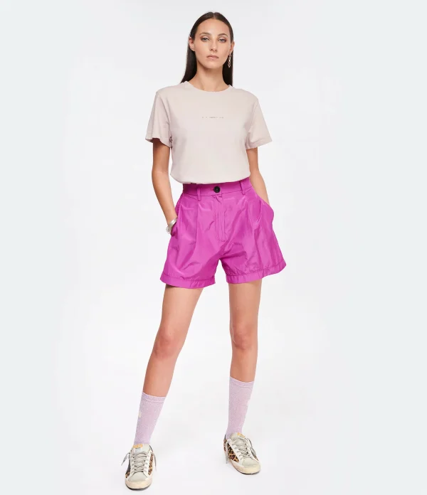 Golden Goose Tee-shirt Journey Coton Rose Shadow offre spéciale 5