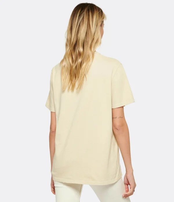 Top ventes Golden Goose Tee-shirt Journey Coton Beige 6