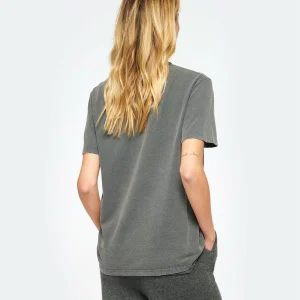 magasin Golden Goose Tee-shirt Golden Logo Coton Anthracite 15