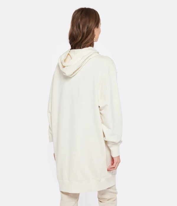 comparez les prix Golden Goose Robe Hoodie Journey Coton Blanc 6