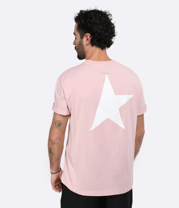 REMISE allant jusqu. Golden Goose Tee-shirt Star Homme Coton Rose 6