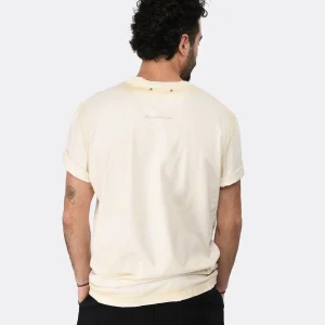 Golden Goose Tee-shirt Journey Homme Coton Écru magasin en ligne france 13