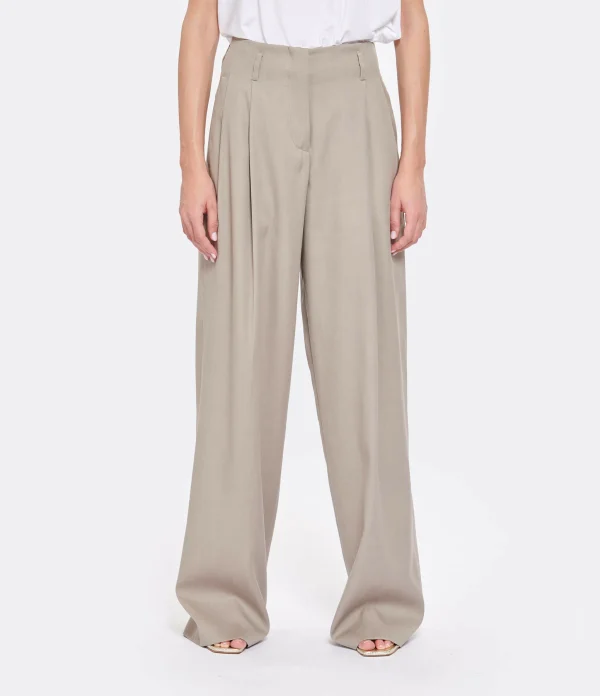 Golden Goose Pantalon Journey Laine Taupe REMISE allant jusqu. 5