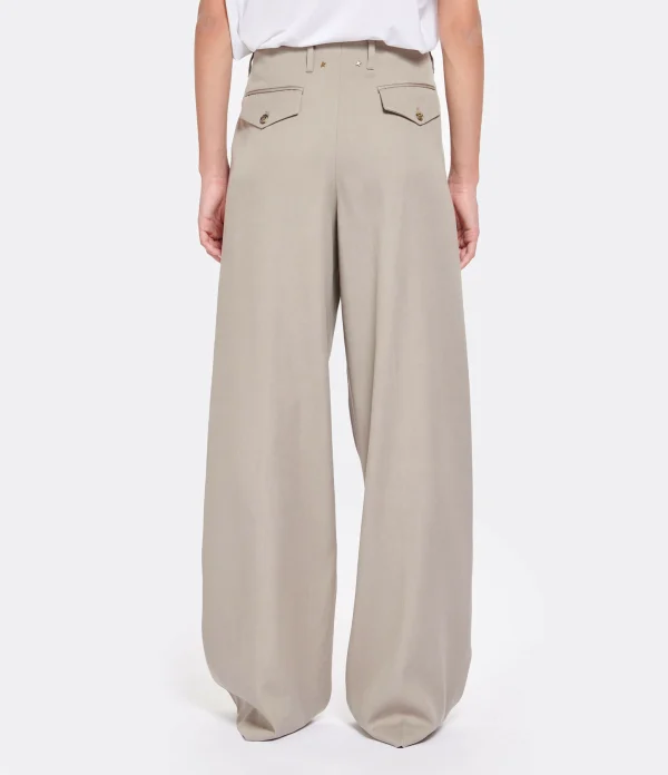 Golden Goose Pantalon Journey Laine Taupe REMISE allant jusqu. 6