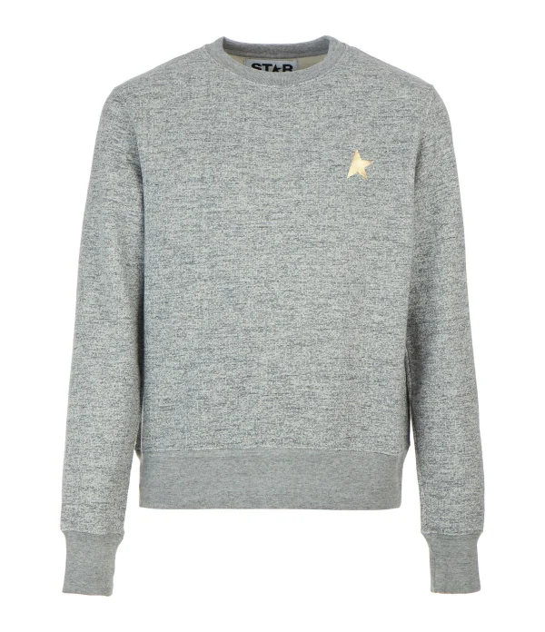 beauté Golden Goose Sweatshirt Athena Étoile Coton Gris 1