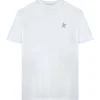 Golden Goose Tee-shirt Étoile Coton Blanc Argenté Couleurs variées 19