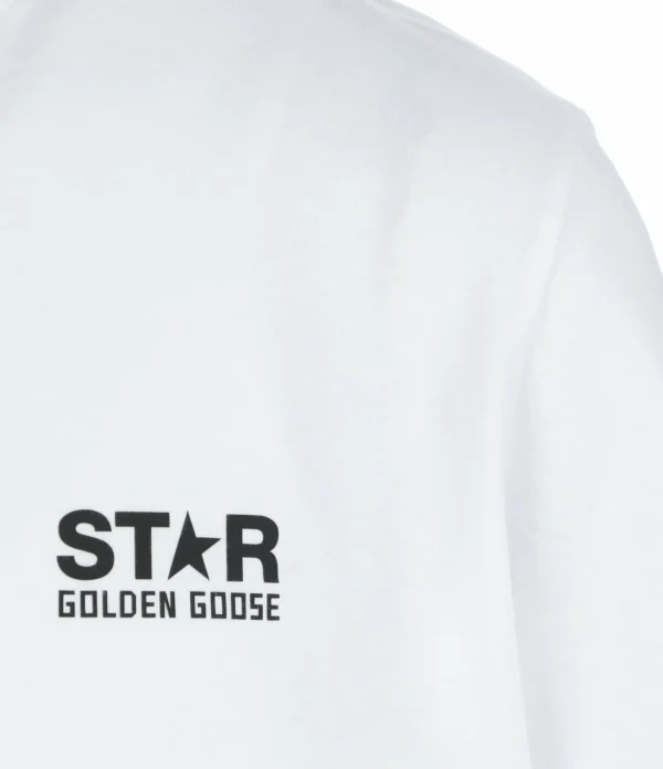 ultratendance Golden Goose Tee-shirt Big Star Homme Coton Blanc 4