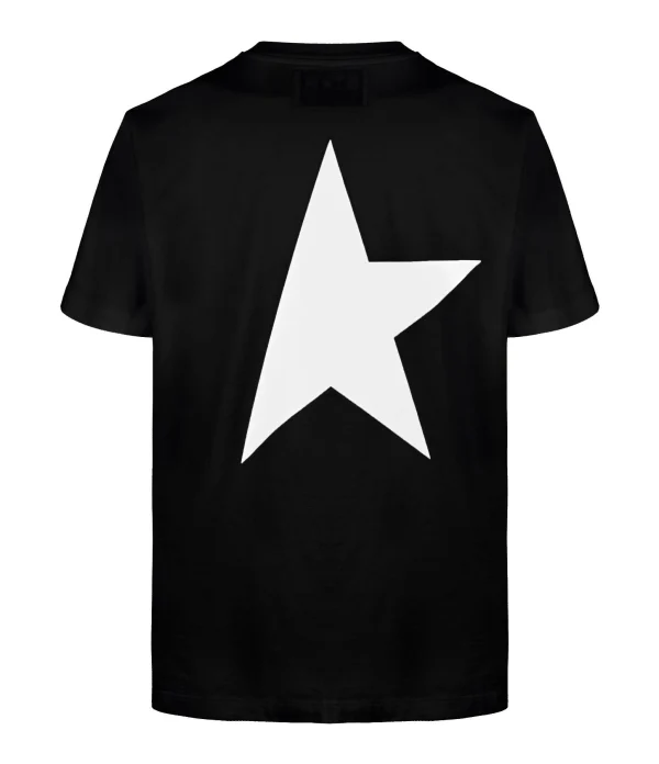 Golden Goose Tee-shirt Big Star Coton Noir Blanc Achat 3