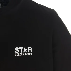 exclusivement disponibles Golden Goose Tee-shirt Big Star Coton Noir Blanc 12