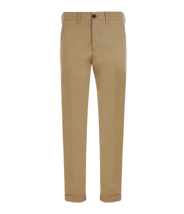 Golden Goose Pantalon Chino Golden Homme Coton Beige mode pas cher 1