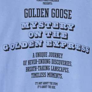 Paris Golden Goose Tee-shirt Homme Journey Mistery Coton Bleu 6