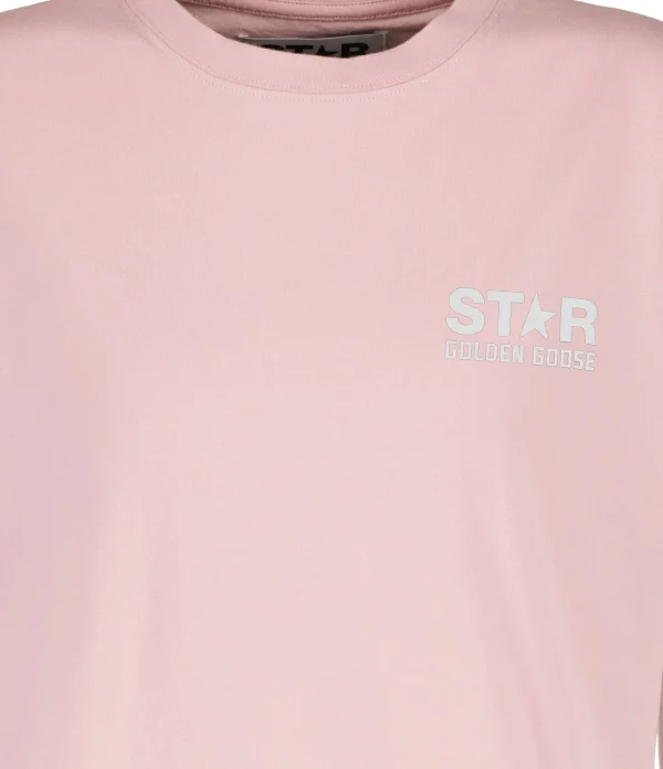 REMISE allant jusqu. Golden Goose Tee-shirt Star Homme Coton Rose 4