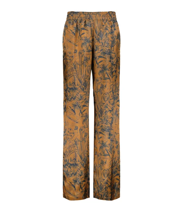 achat pas cher Golden Goose Pantalon Journey Marron Bleu 1