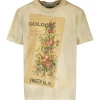 Distributeur Officiel Golden Goose Tee-shirt Journey Coton Beige 22