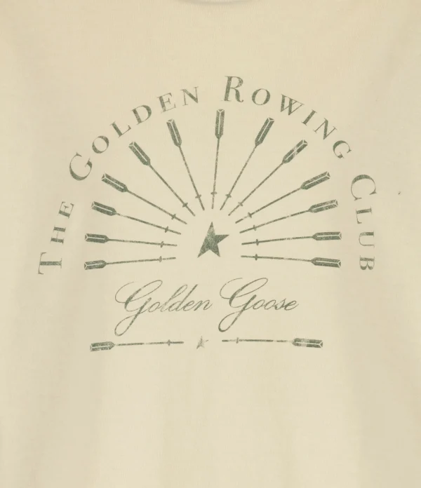 Top ventes Golden Goose Tee-shirt Journey Coton Beige 3