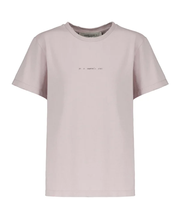 Golden Goose Tee-shirt Journey Coton Rose Shadow offre spéciale 1