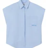 HALFBOY Chemise Sans Manches Coton Baby Blue Meilleur Prix 23