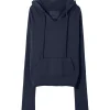 NILI LOTAN Sweatshirt Hoodie Janie Coton Bleu Marine Meilleur Prix 7