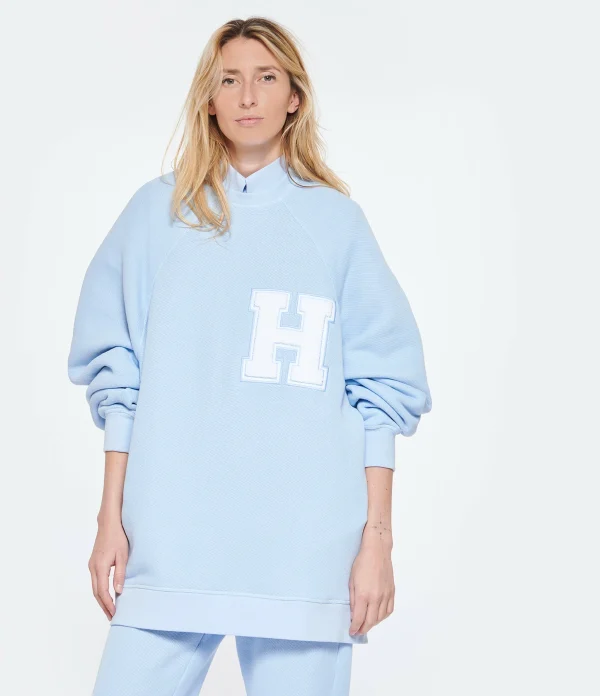 Neuve avec étiquette HALFBOY Pull Coton Baby Blue 3