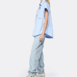 HALFBOY Chemise Sans Manches Coton Baby Blue Meilleur Prix 10