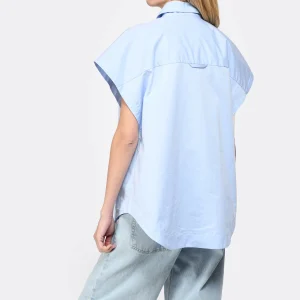 HALFBOY Chemise Sans Manches Coton Baby Blue Meilleur Prix 12