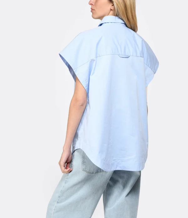 HALFBOY Chemise Sans Manches Coton Baby Blue Meilleur Prix 5