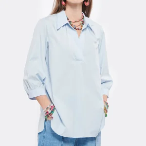 mode pas cher HANA SAN Blouse Melissa Bleu Ciel 11