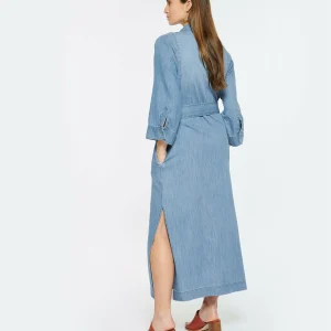 HANA SAN Robe Maeva Coton Denim grande surprise 12