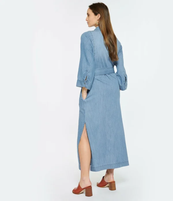 HANA SAN Robe Maeva Coton Denim grande surprise 5