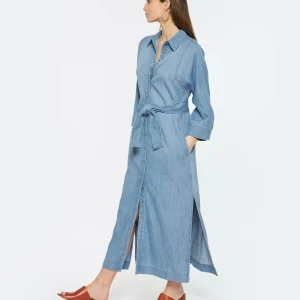 HANA SAN Robe Maeva Coton Denim grande surprise 10