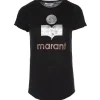 magasin pour MARANT ÉTOILE Tee-shirt Koldi Lin Noir Argenté Rose 17