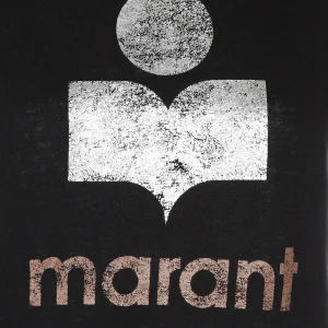 magasin pour MARANT ÉTOILE Tee-shirt Koldi Lin Noir Argenté Rose 8