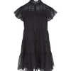 en solde MARANT ÉTOILE Robe Lanikaye Coton Noir 17