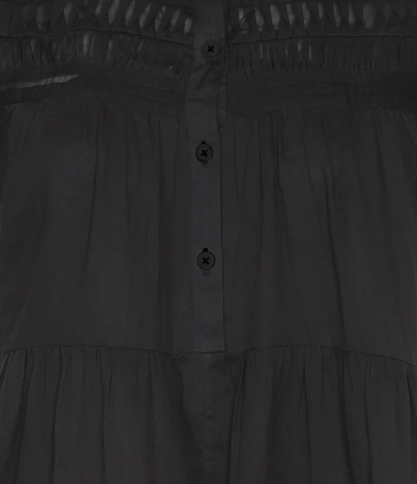 en solde MARANT ÉTOILE Robe Lanikaye Coton Noir 3