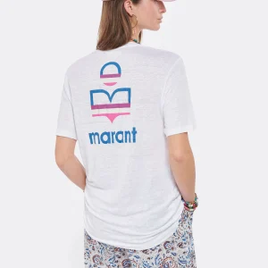 MARANT ÉTOILE Tee-shirt Zewel Lin Blanc a Prix Discount 11