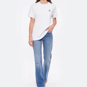 en france MARANT ÉTOILE Tee-shirt Zewel Coton Organique Blanc Kaki 15