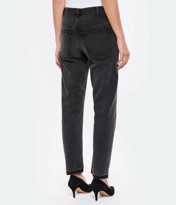 MARANT ÉTOILE Jean Belden Coton Noir Délavé magasin en ligne 6