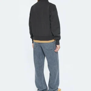 MARANT ÉTOILE Sweatshirt Moby Coton Noir Délavé qualité supérieure 13