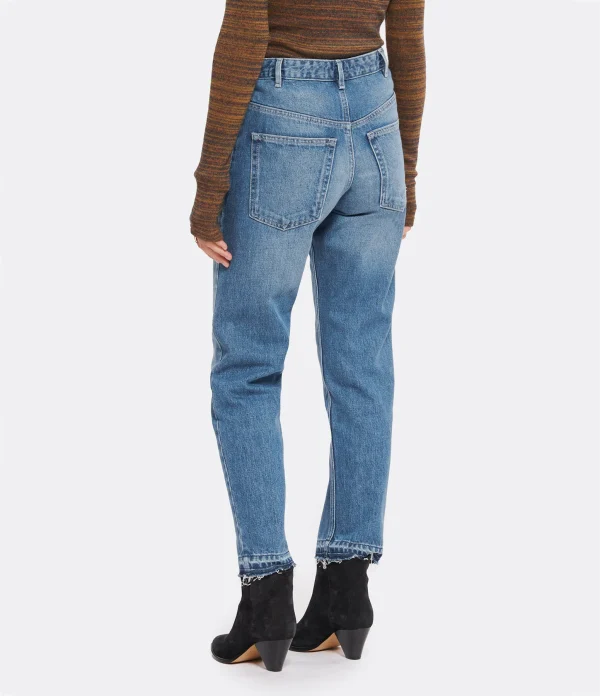 soldes en ligne MARANT ÉTOILE Jean Belden Coton Bleu Clair 6